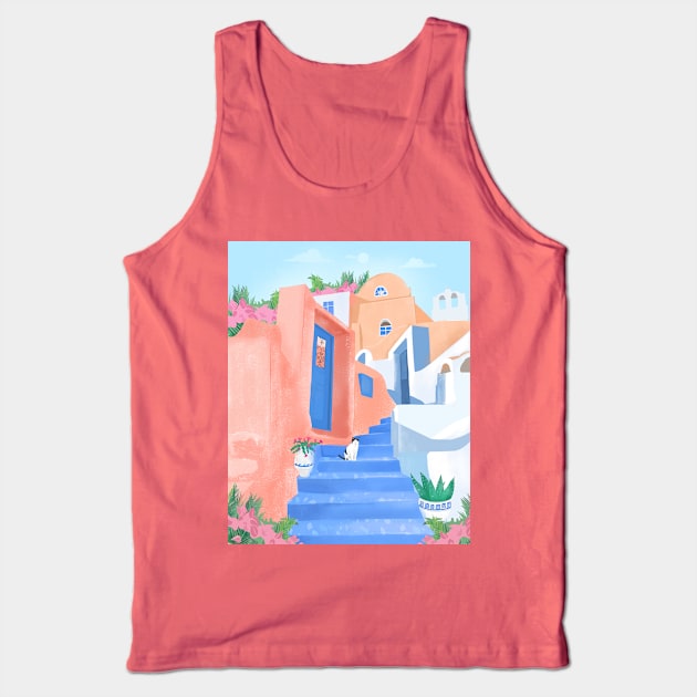 Greece Travel Tank Top by Petras